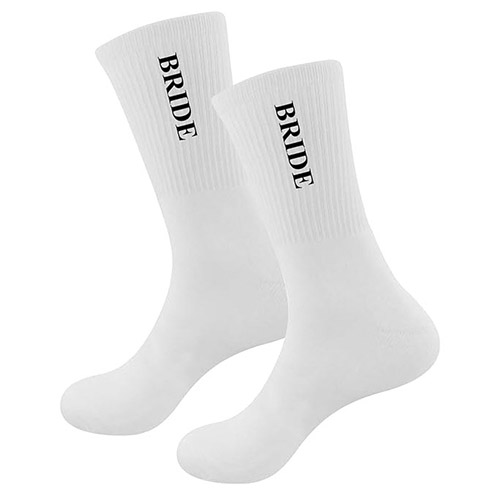 BachPartyGifts White Bride Soft Socks Wedding Gifts