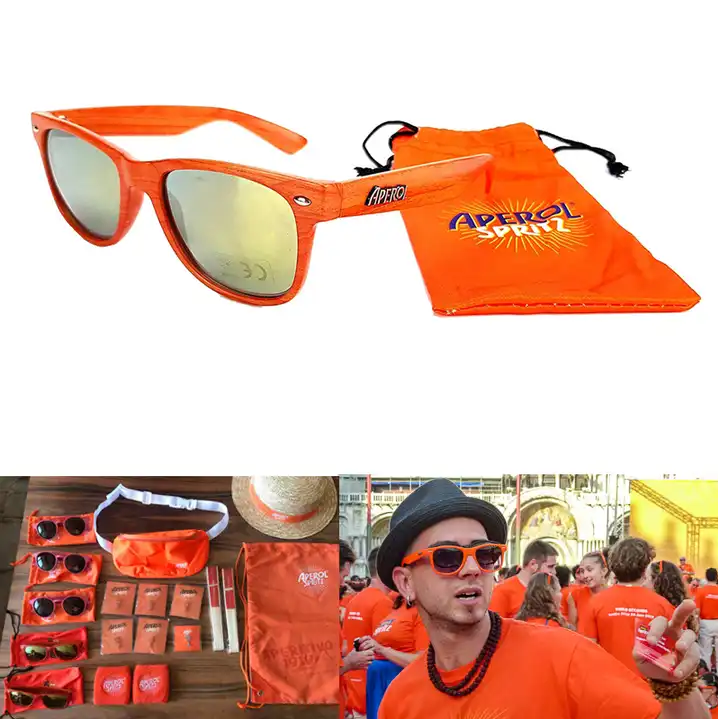 BachPartyGifts Aperol Spritz Neon Orange Custom Eyewear